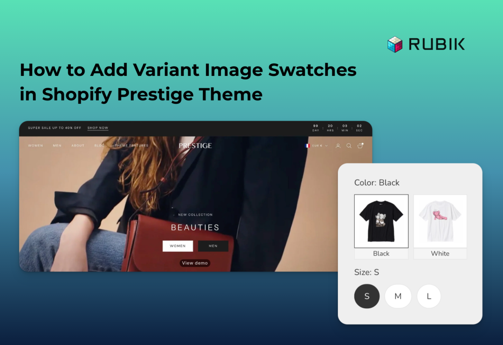 How to Add Variant Image Swatches in Shopify Prestige Theme