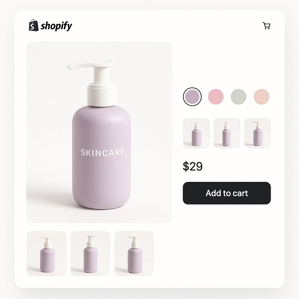 How to show multiple variant images in Shopify Sense theme