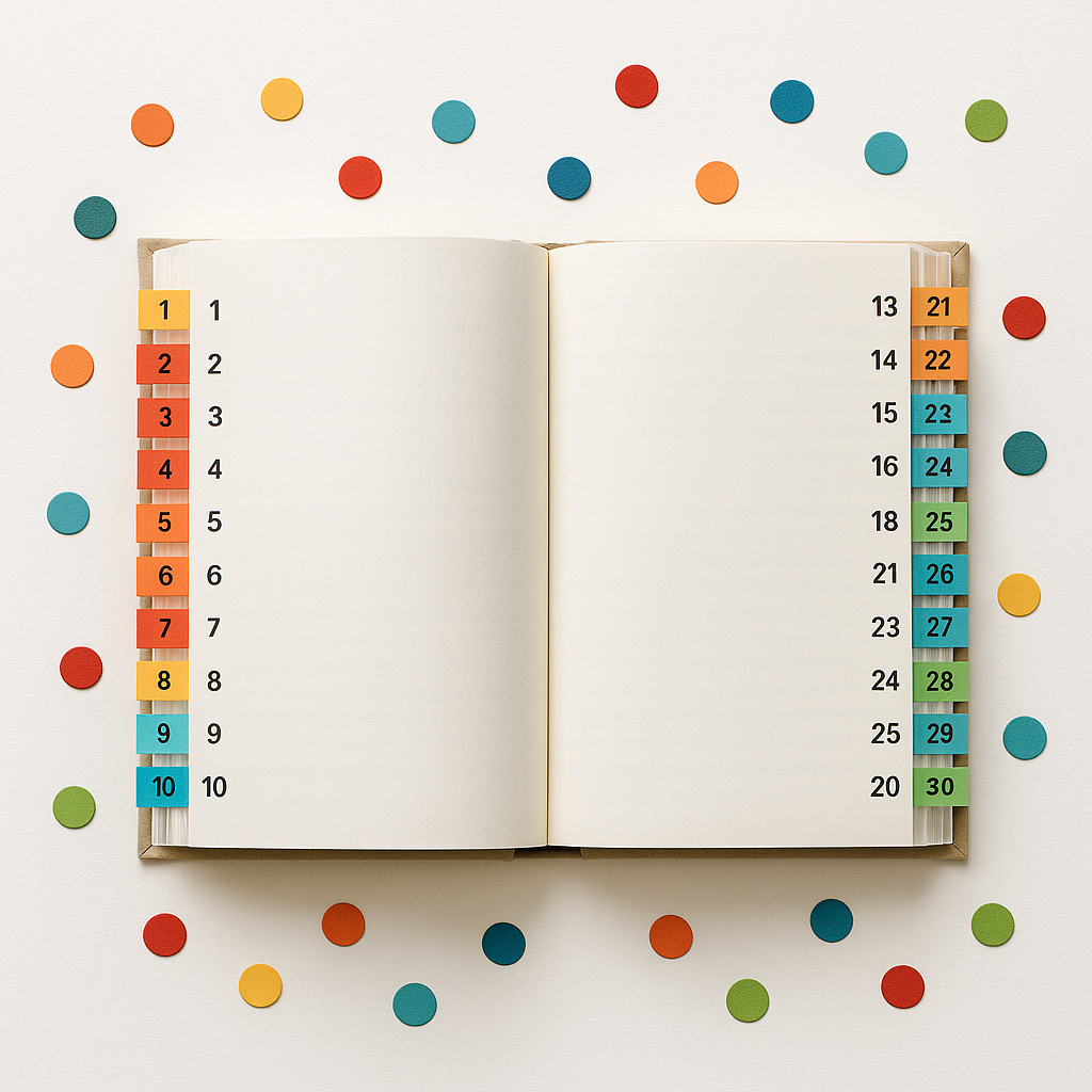 SSS kitabı yapışkan notlarla